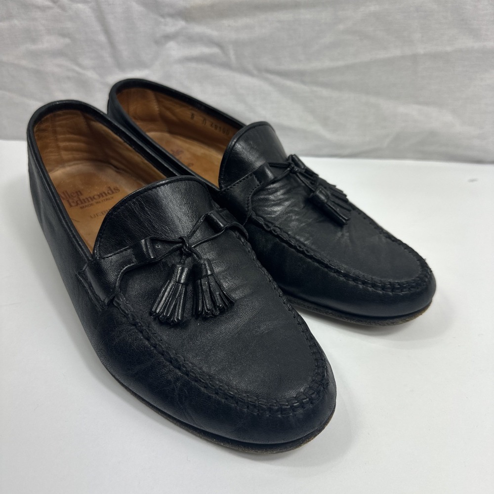 Allen Edmonds‎ Loafers Men's 9D Urbino Tassel Loafers Slip on Made In Italy - Picture 2 of 7